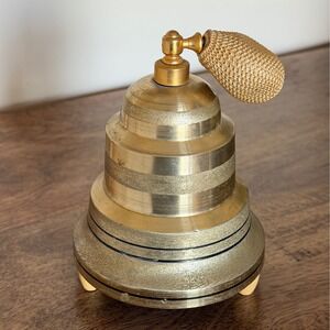 Vintage Thorens Musical Perfume Atomizer Swiss Music Box Gold Tone Read
